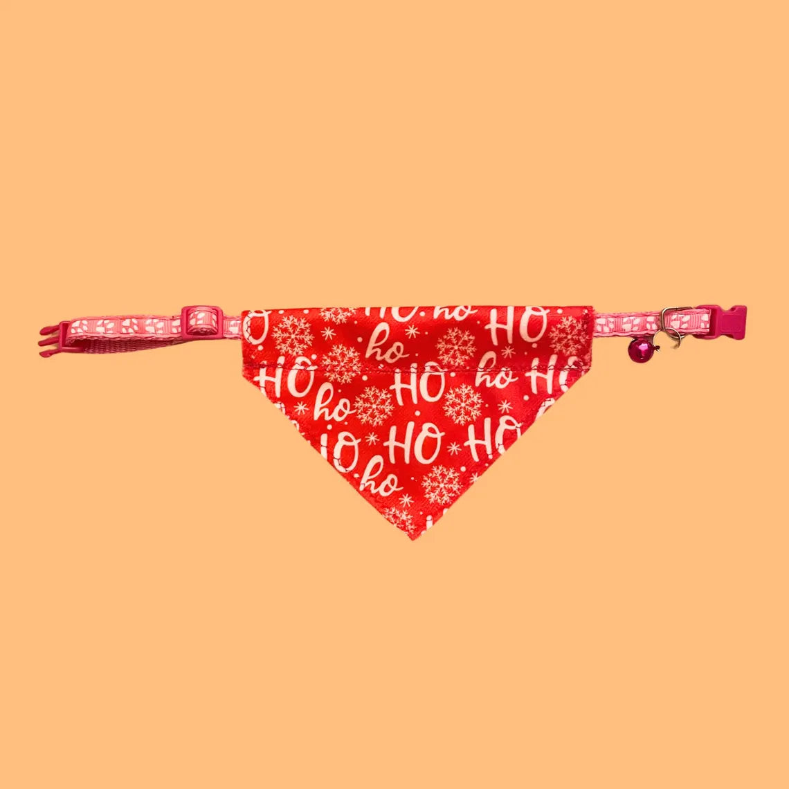 Pet Bandana Over The Collar for Christmas for small cats and tiny dogs only - Adjustable Collar Included (up to 12 inches long only)
