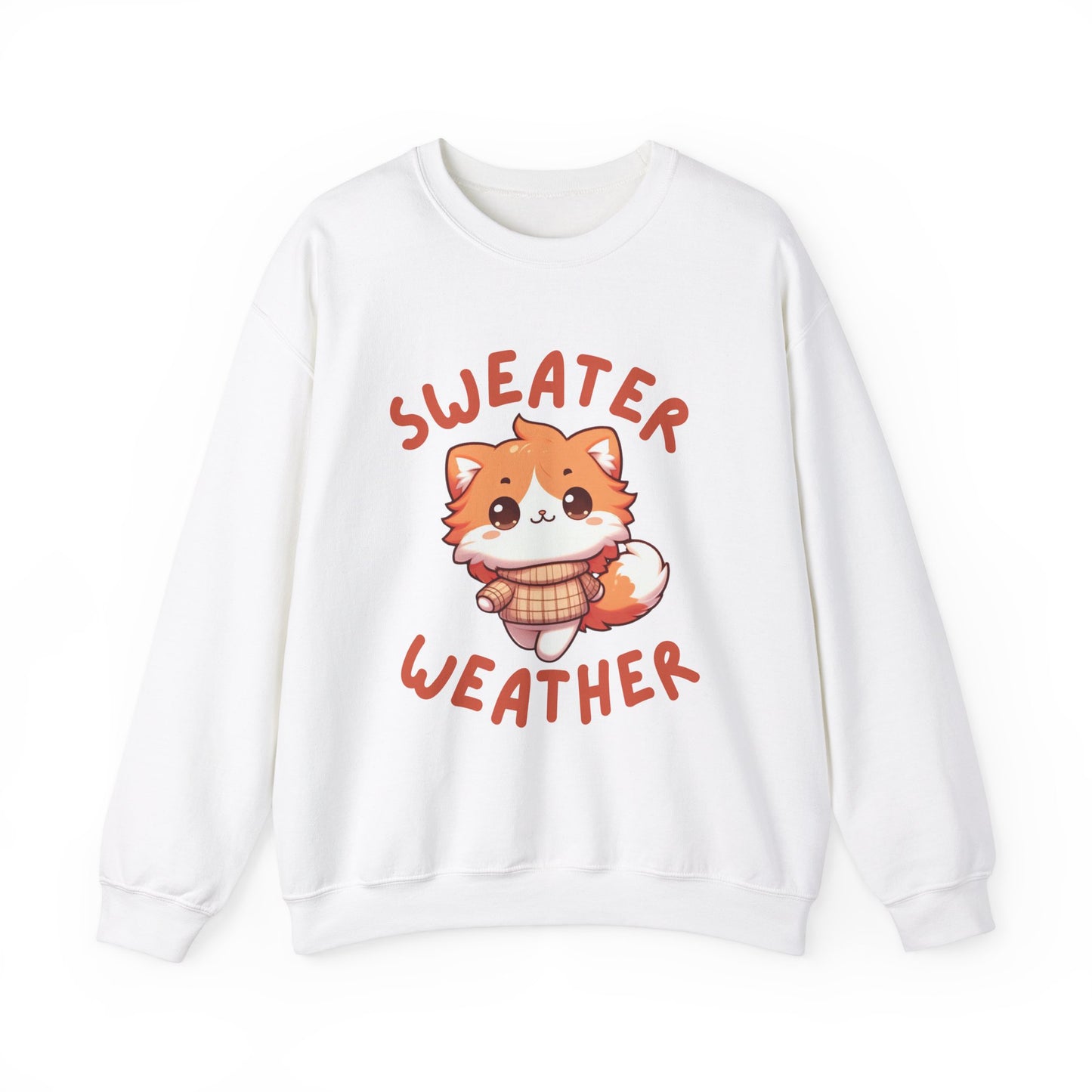 Orange Cat Sweater Weather Sweatshirt