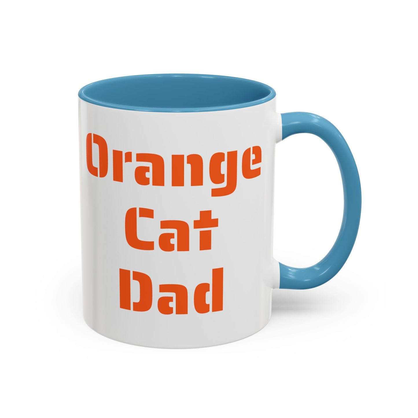 Ceramic Mug, Cat Dad Gift, Space Cat Cup, Cute Astronaut Kitty, Orange Cat Lover Present, Cat Coffee Cup 11oz