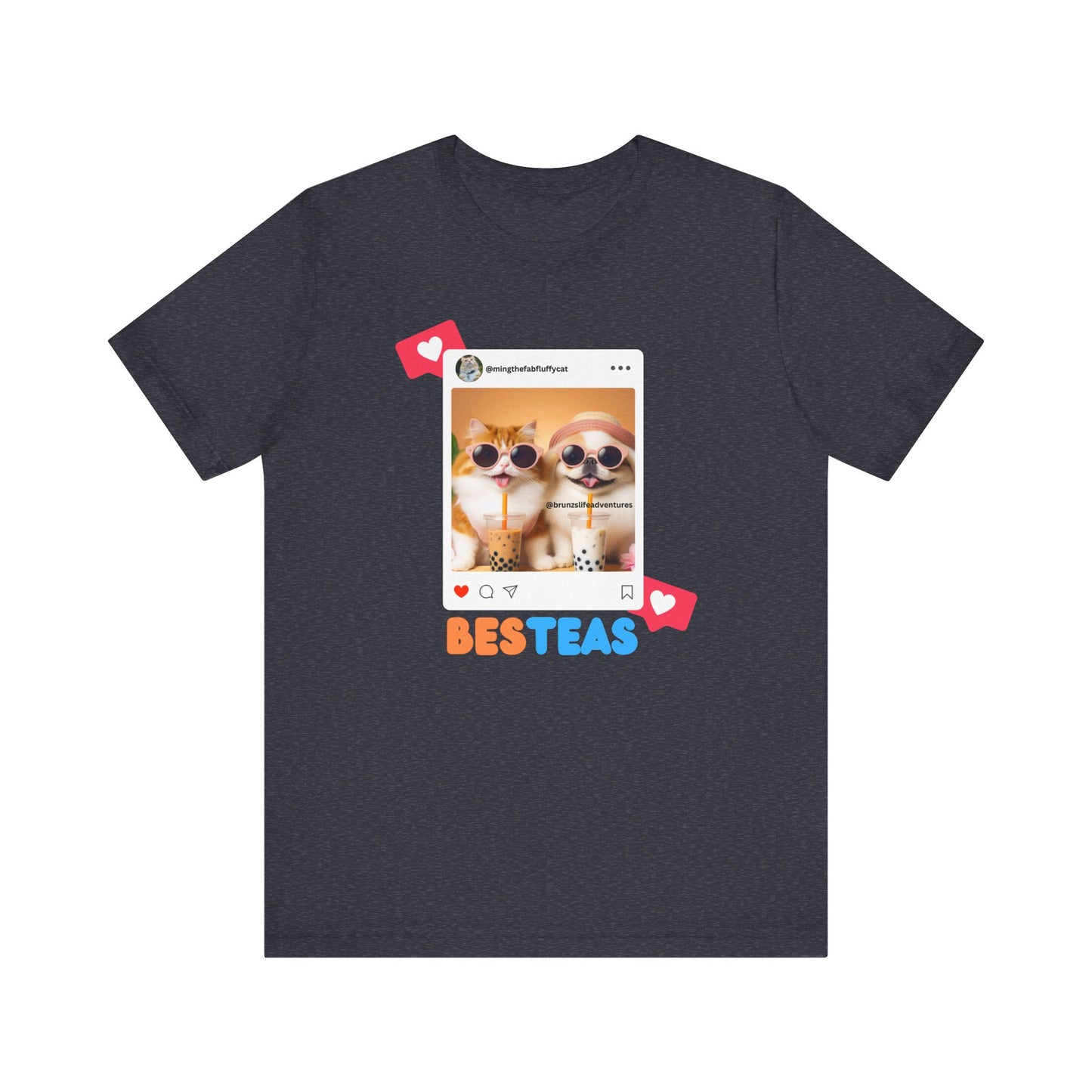 Cute Orange Cat and White Dog Shirt | Besteas