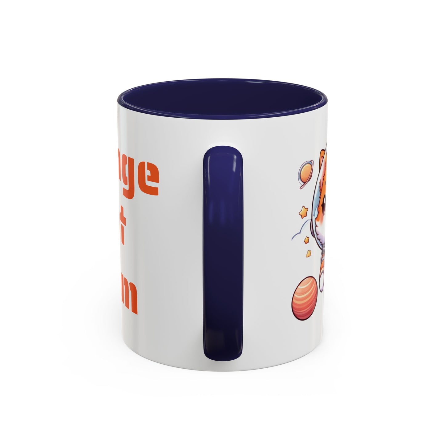 Orange Cat Mom Mug, Astronaut Cat Coffee Mug, Space Cat Lover Gift, Orange Cat Gift, Kitty Cat Coffee Cup, Cat Astronaut Mug