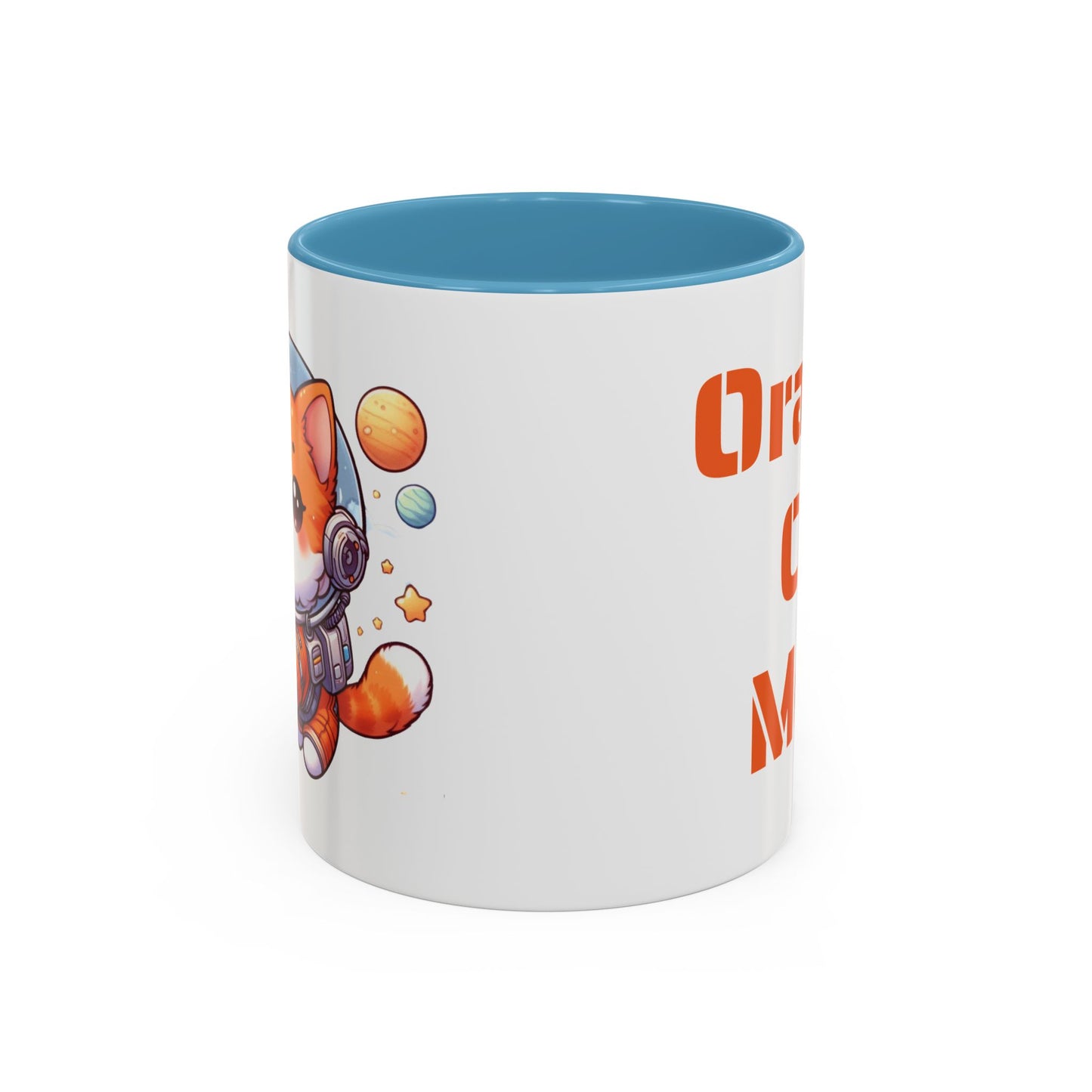 Orange Cat Mom Mug, Astronaut Cat Coffee Mug, Space Cat Lover Gift, Orange Cat Gift, Kitty Cat Coffee Cup, Cat Astronaut Mug