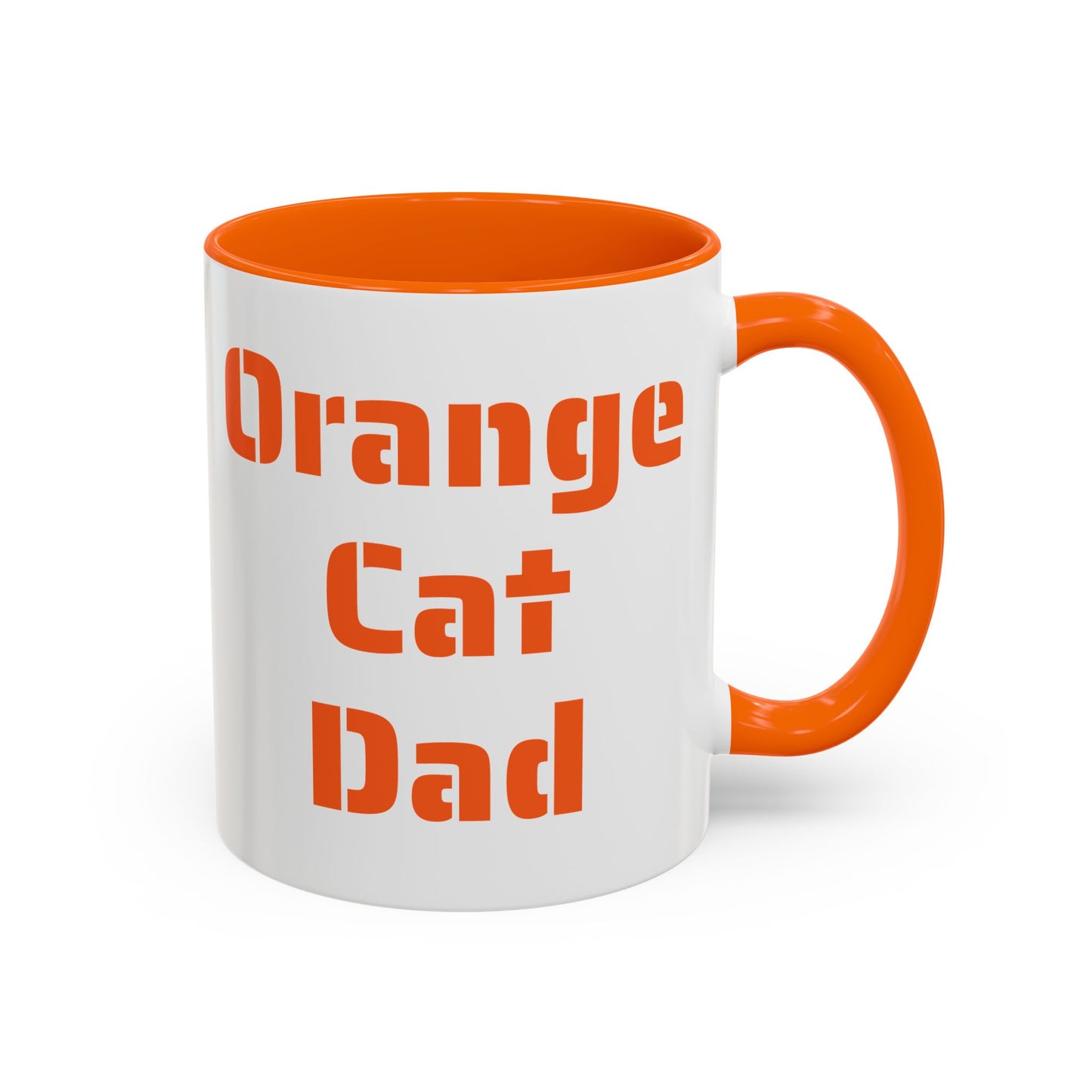 Ceramic Mug, Cat Dad Gift, Space Cat Cup, Cute Astronaut Kitty, Orange Cat Lover Present, Cat Coffee Cup 11oz