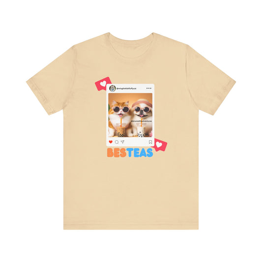 Cute Orange Cat and White Dog Shirt | Besteas