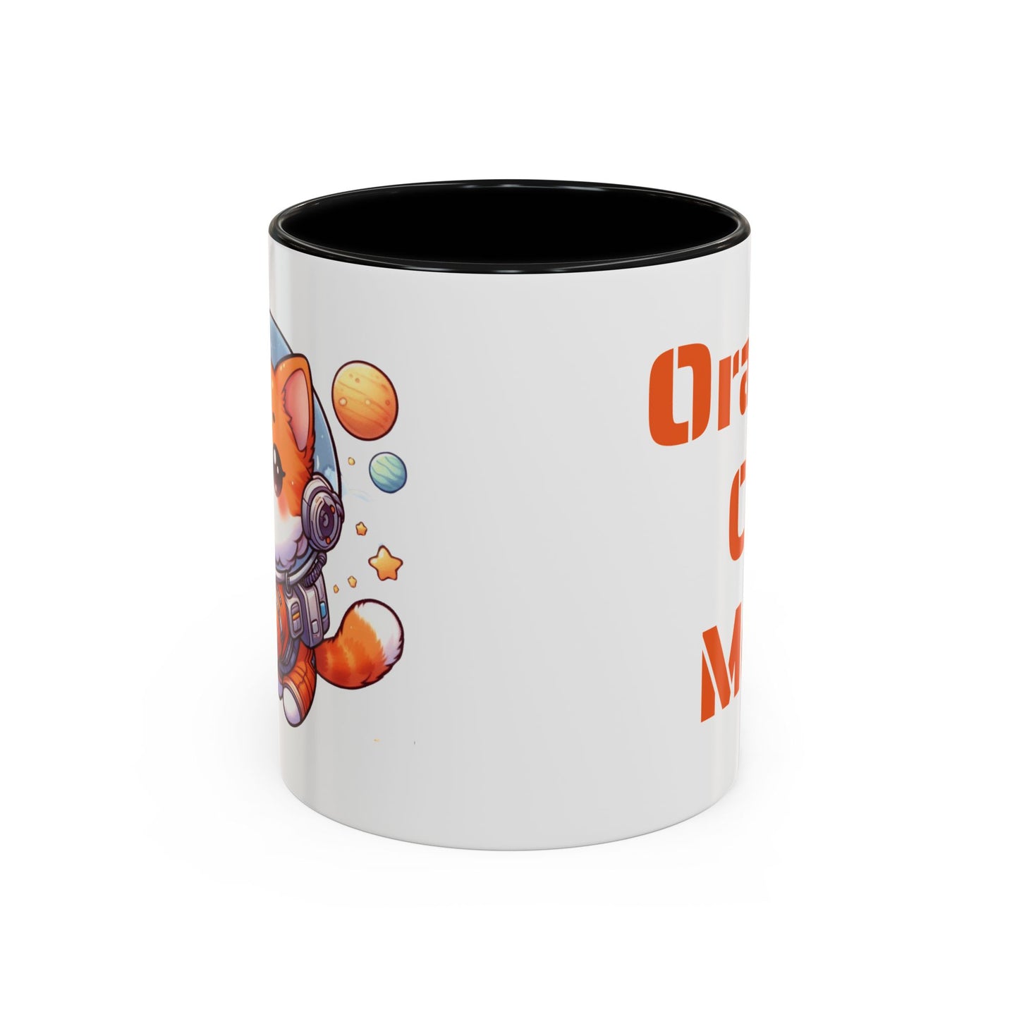 Orange Cat Mom Mug, Astronaut Cat Coffee Mug, Space Cat Lover Gift, Orange Cat Gift, Kitty Cat Coffee Cup, Cat Astronaut Mug