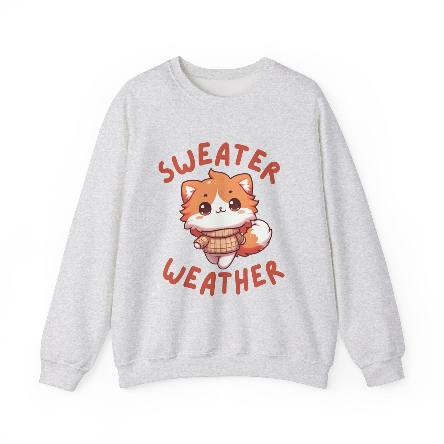 Orange Cat Sweater Weather Sweatshirt