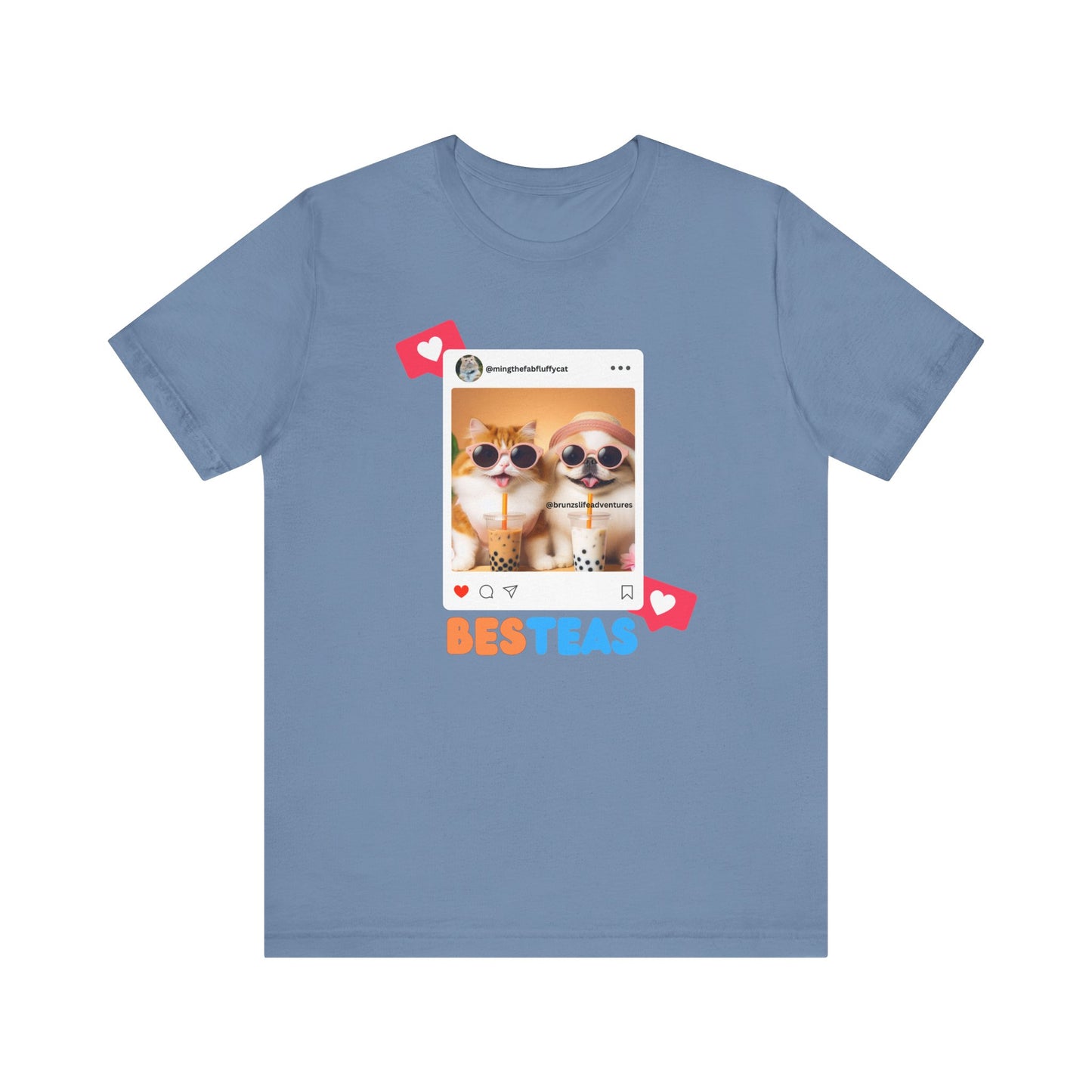 Cute Orange Cat and White Dog Shirt | Besteas