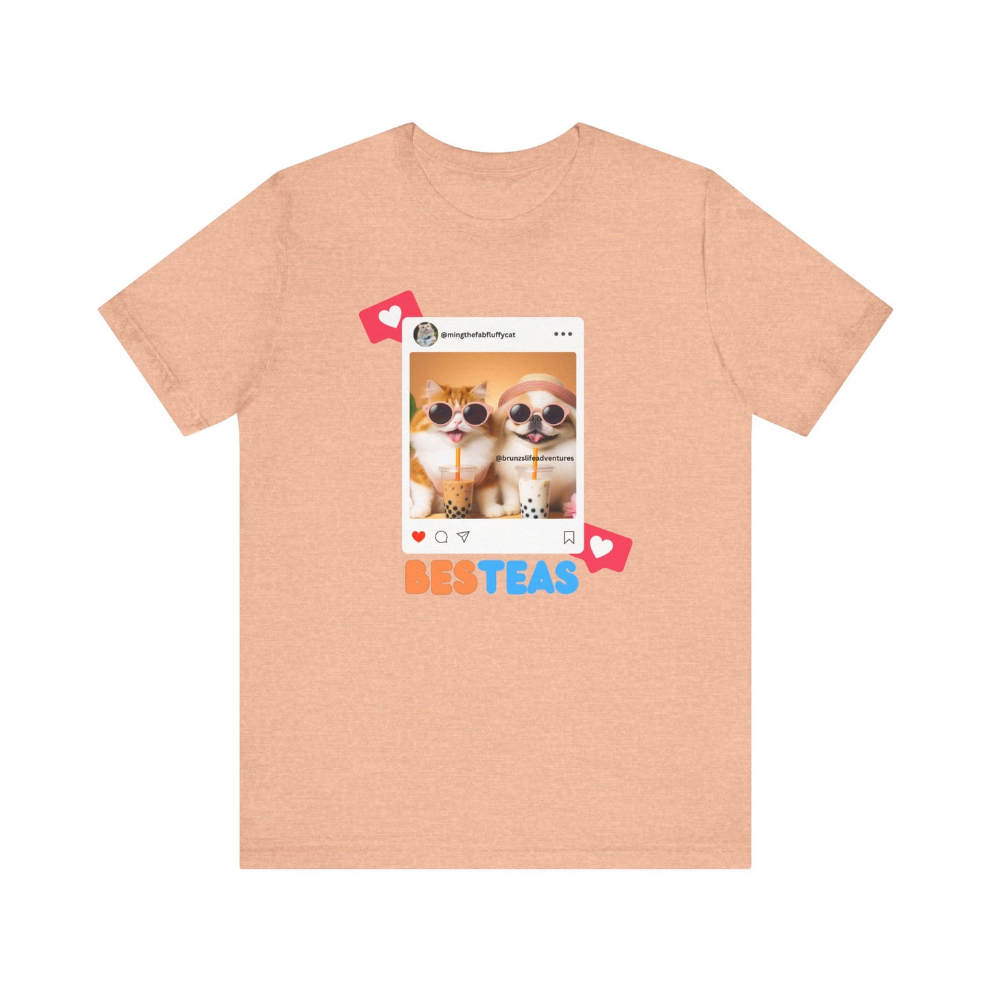 Cute Orange Cat and White Dog Shirt | Besteas