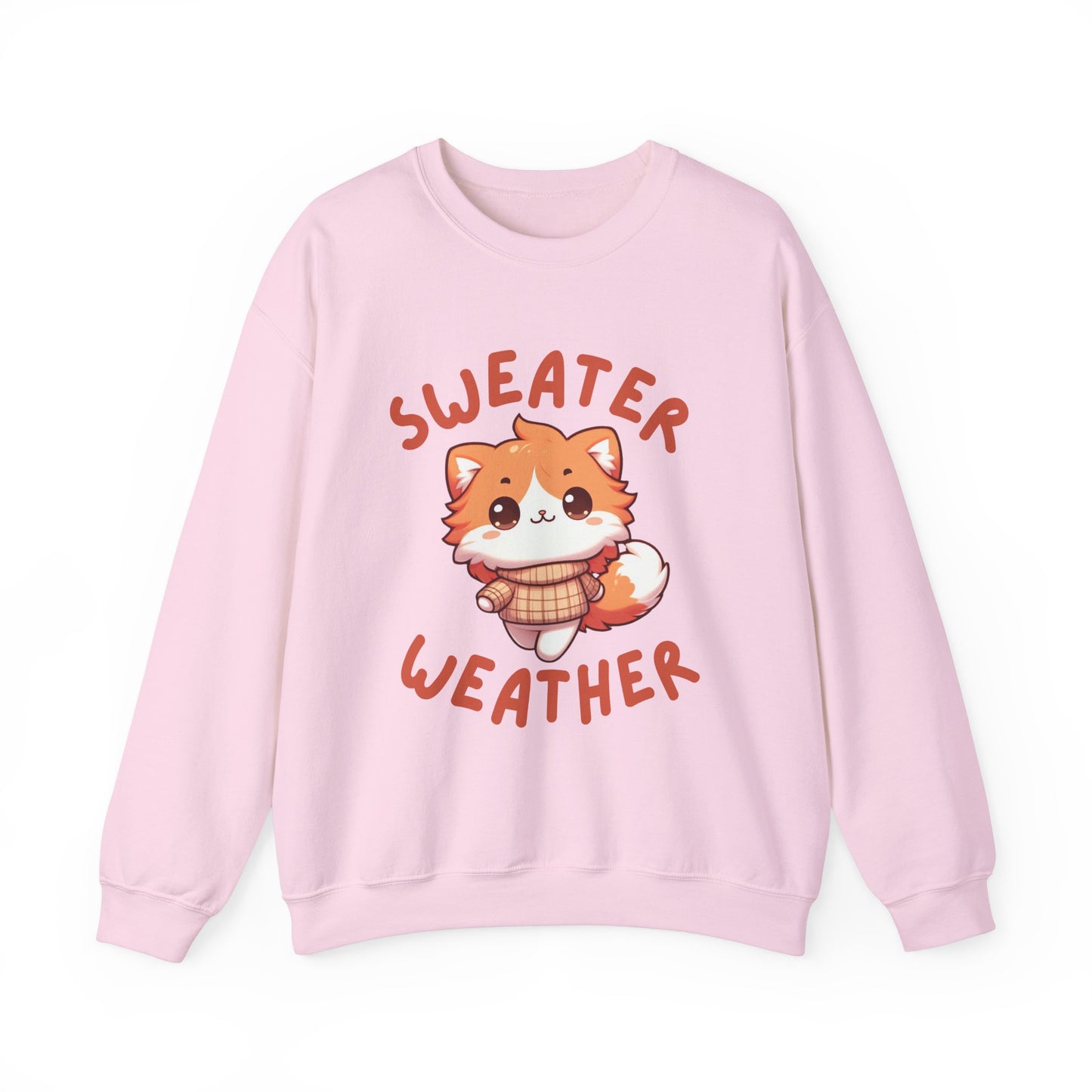 Orange Cat Sweater Weather Sweatshirt