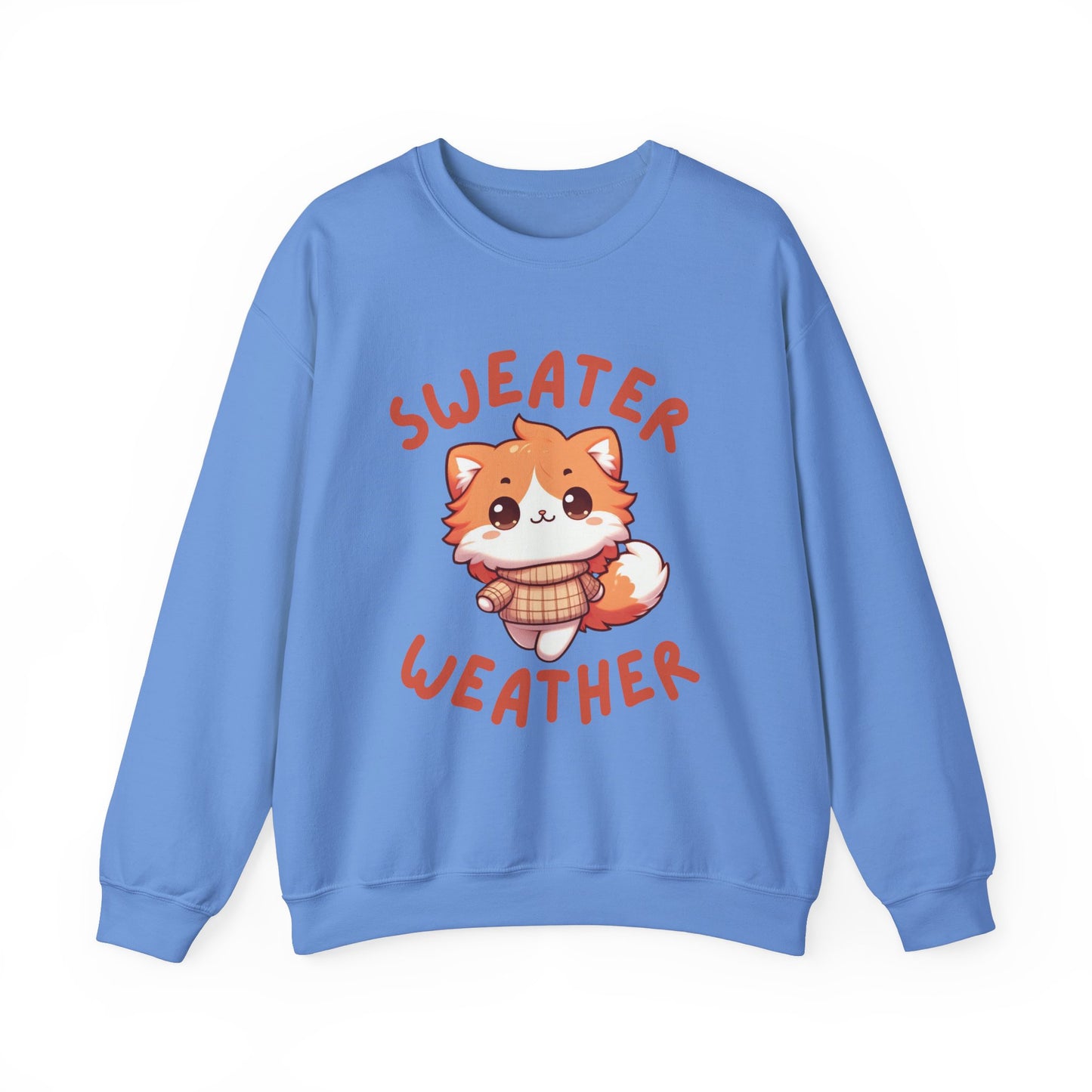 Orange Cat Sweater Weather Sweatshirt