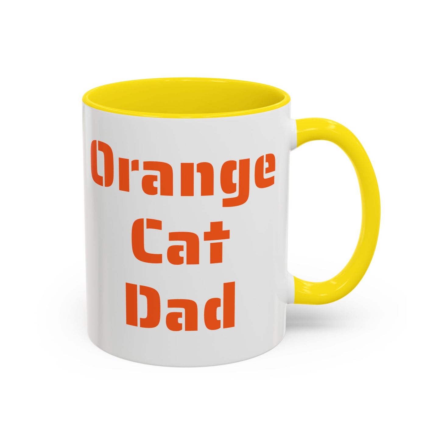 Ceramic Mug, Cat Dad Gift, Space Cat Cup, Cute Astronaut Kitty, Orange Cat Lover Present, Cat Coffee Cup 11oz