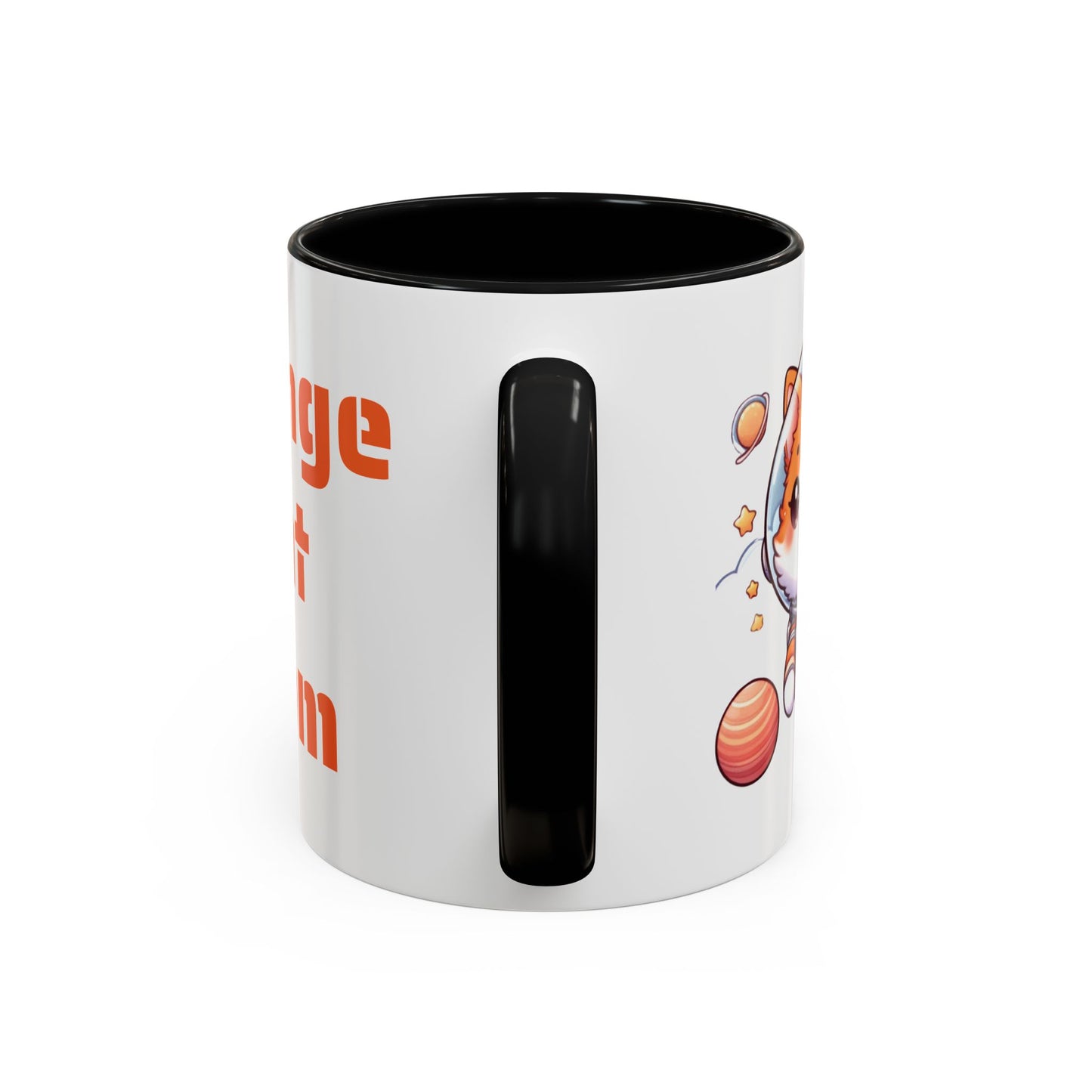 Orange Cat Mom Mug, Astronaut Cat Coffee Mug, Space Cat Lover Gift, Orange Cat Gift, Kitty Cat Coffee Cup, Cat Astronaut Mug