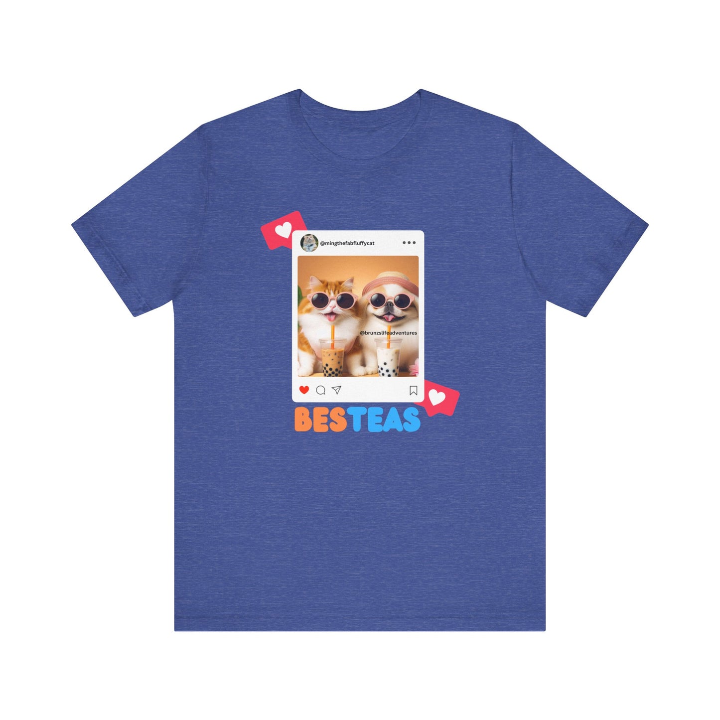 Cute Orange Cat and White Dog Shirt | Besteas