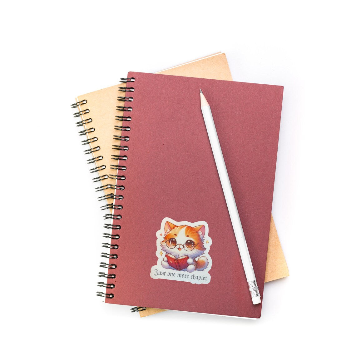 Orange Cat Sticker | Just One More Chapter