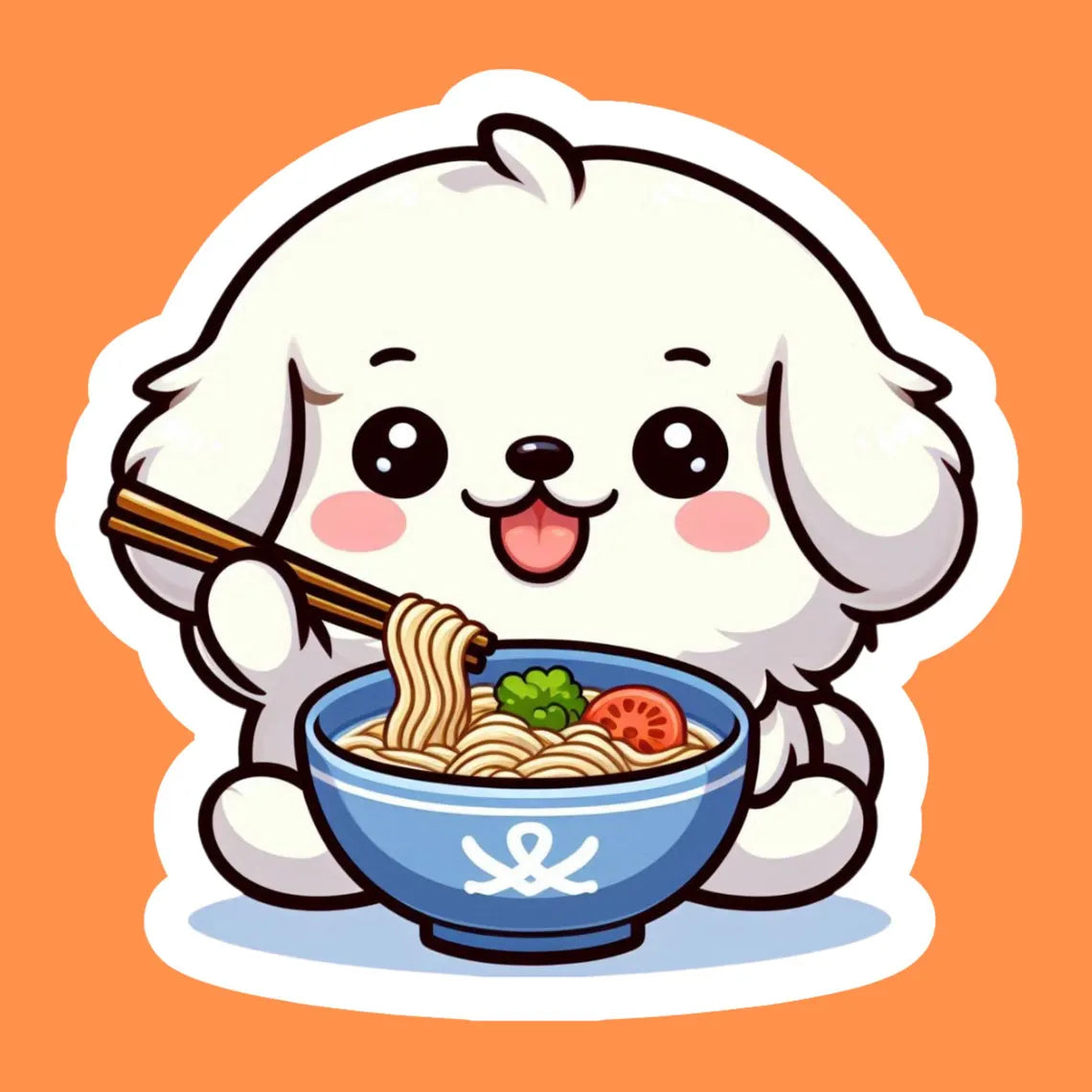 Ramen Dog Sticker