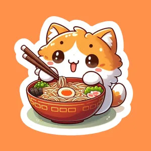 Ramen Cat Sticker Ramen Cat 1